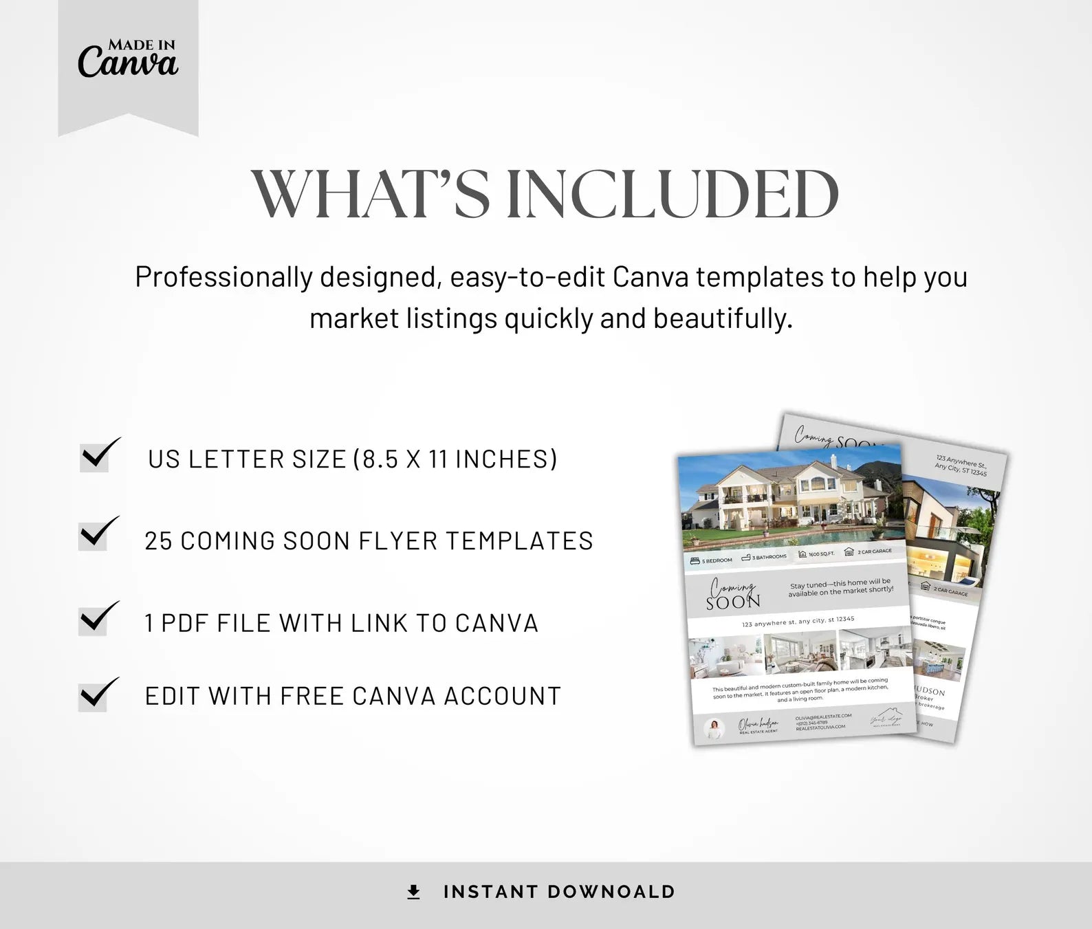 Real Estate Coming Soon Flyer Templates | Modern Realtor Marketing