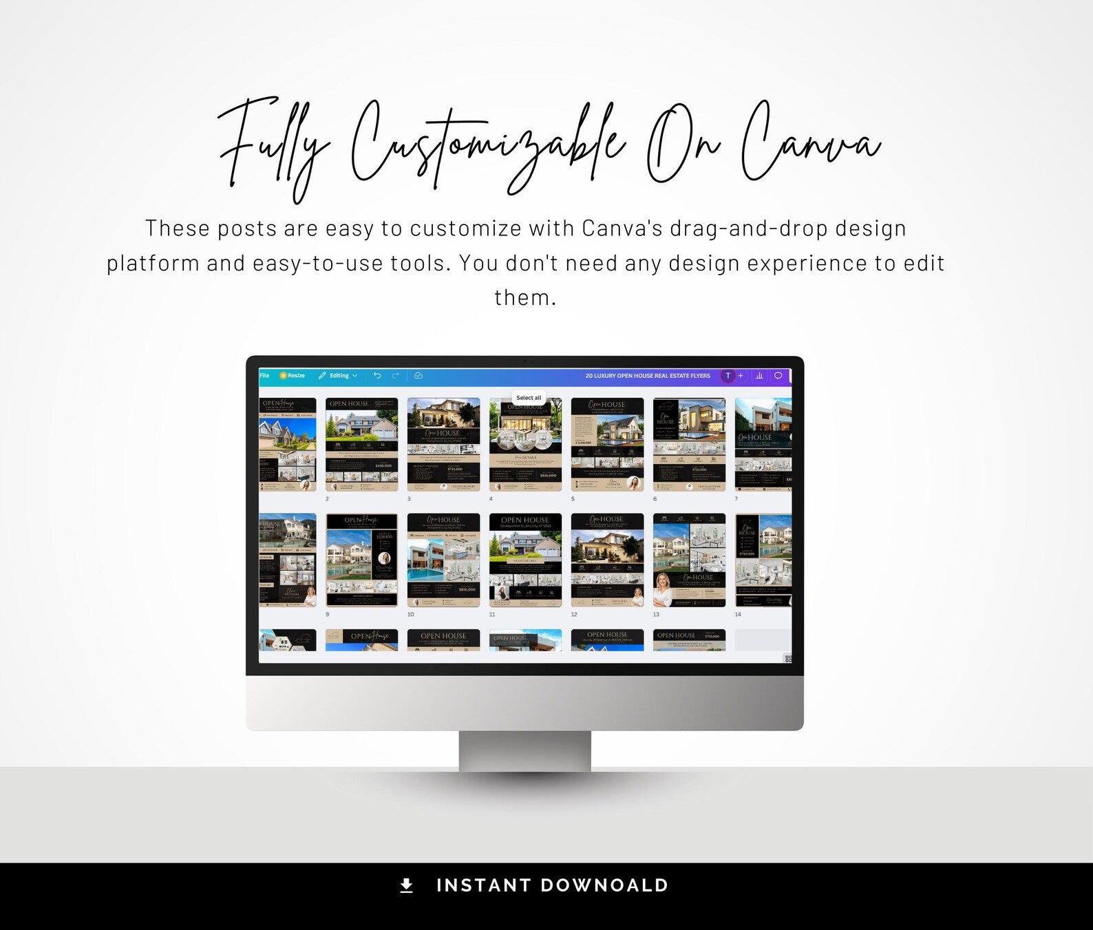 Luxury Real Estate Open House Flyer Templates