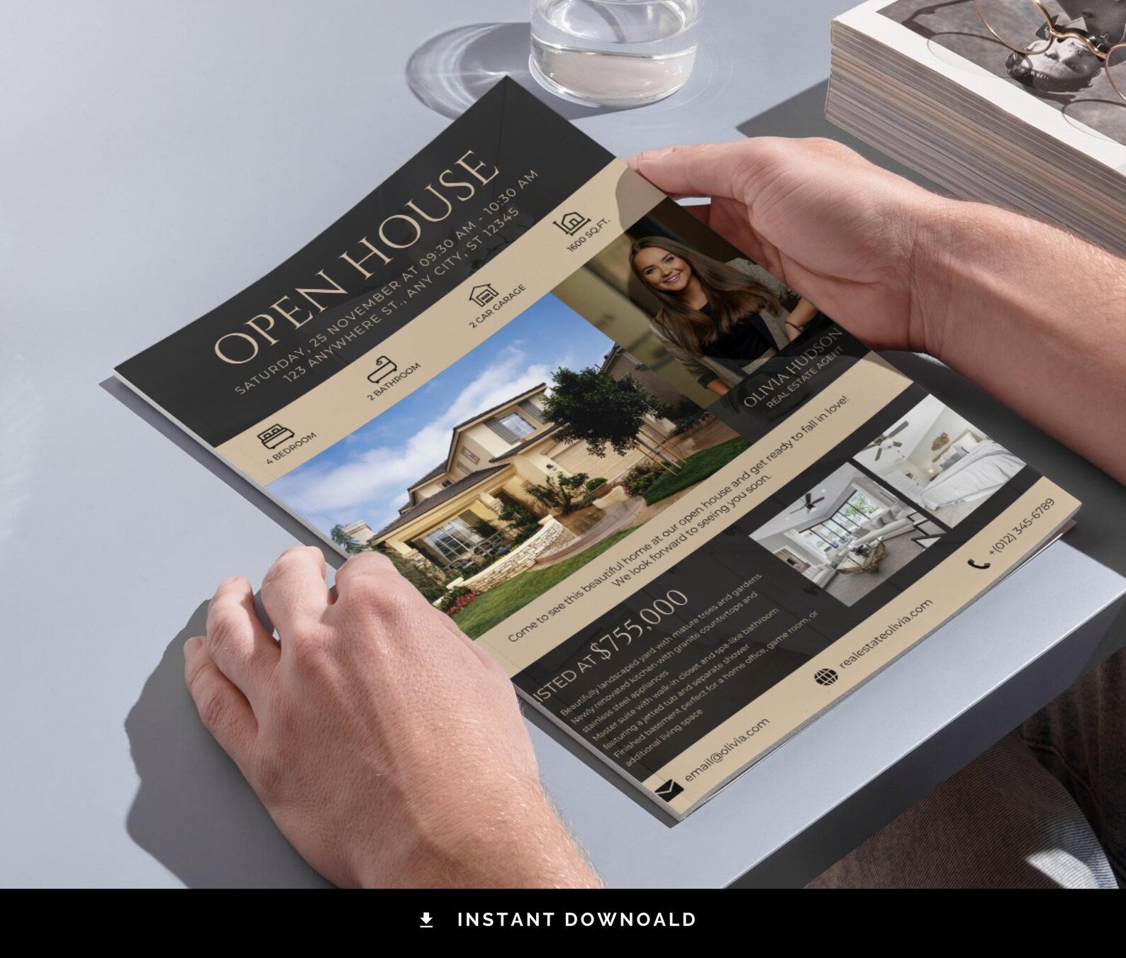 Luxury Real Estate Open House Flyer Templates
