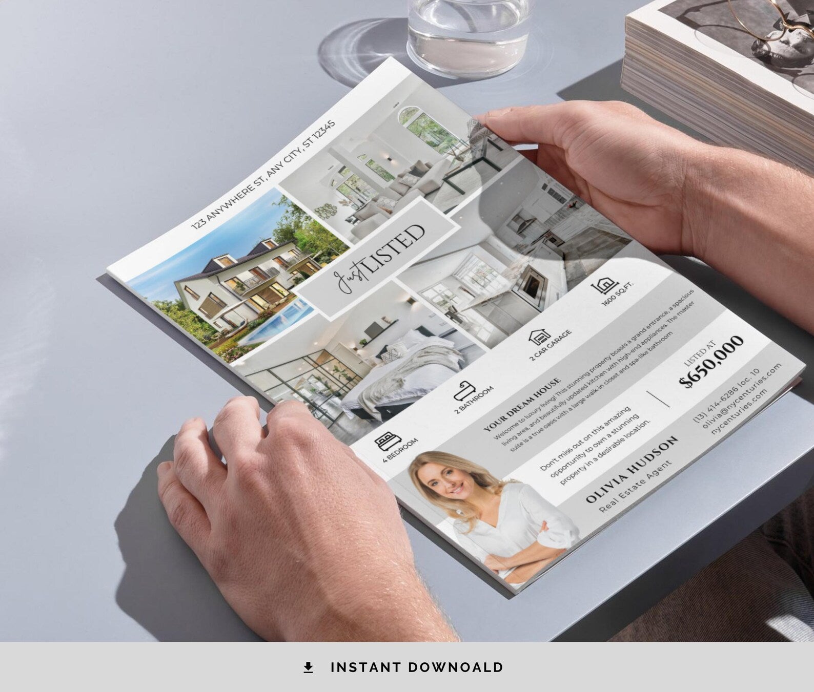 Real Estate Just Listed Flyer Templates