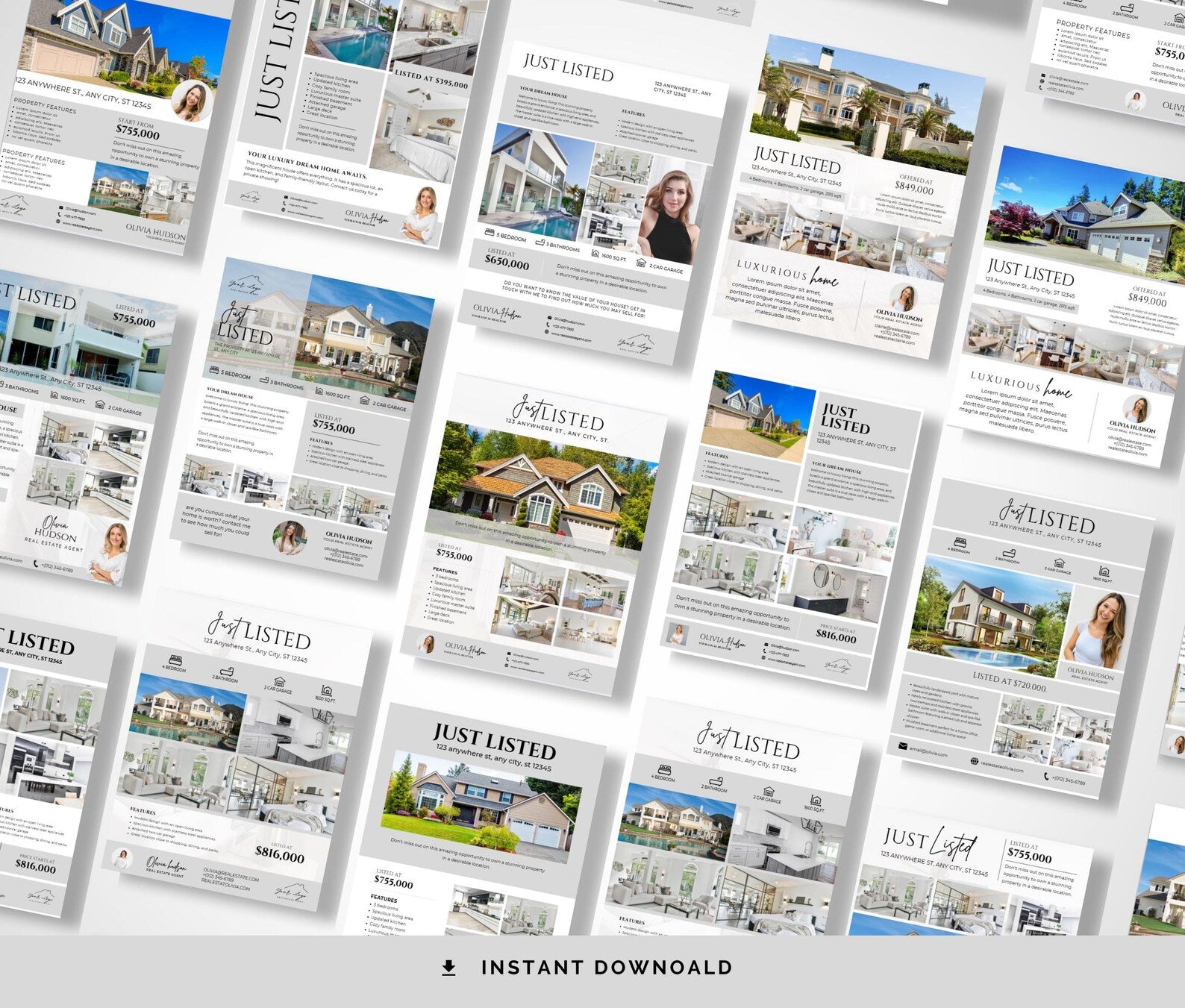 Real Estate Just Listed Flyer Templates