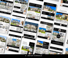 Real Estate Flyer Bundle | Open House, Just Listed, Just Sold & Coming Soon Black & White