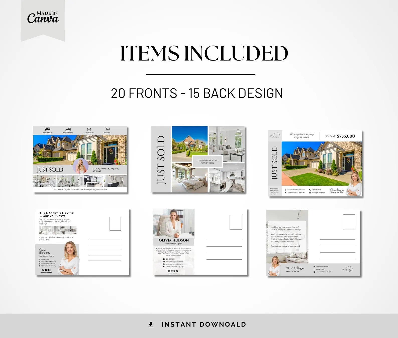 20+ Just Sold Postcards - Real Estate Mailer Templates