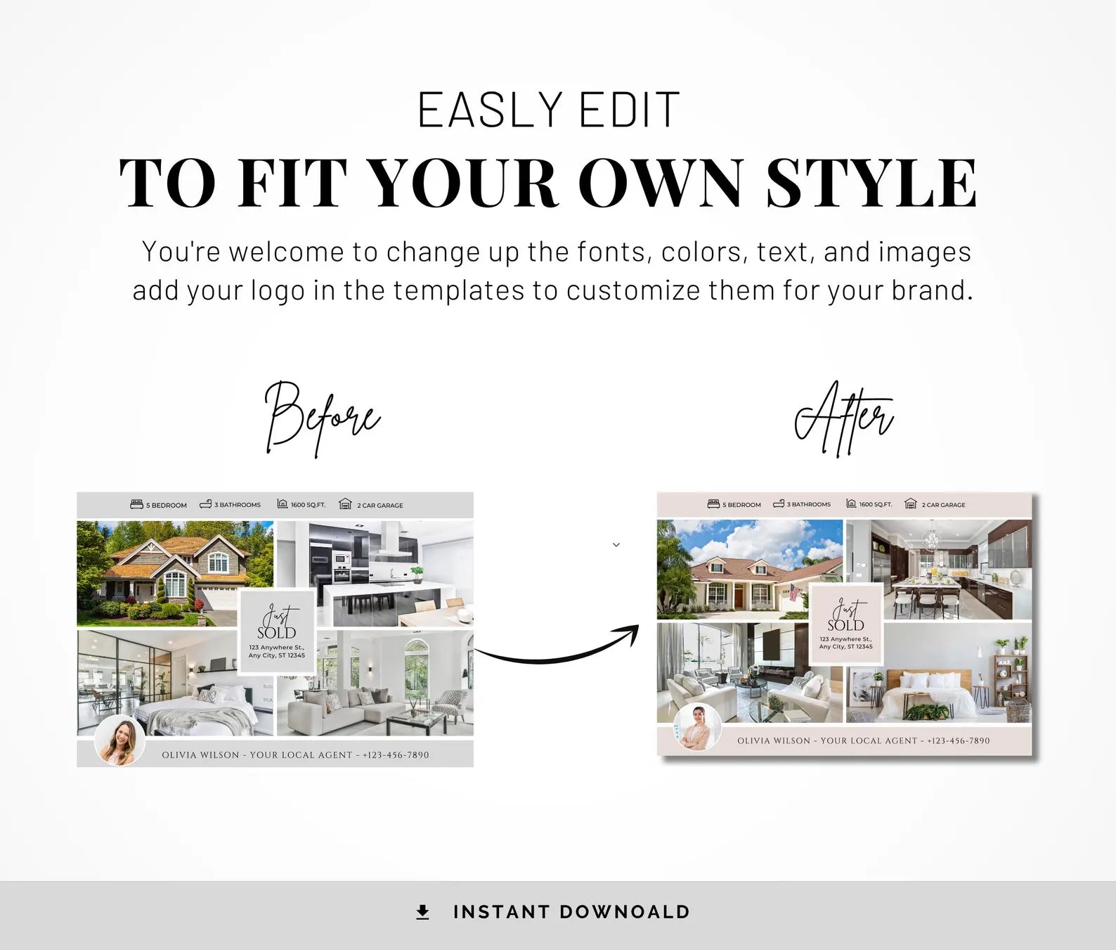 20+ Just Sold Postcards - Real Estate Mailer Templates