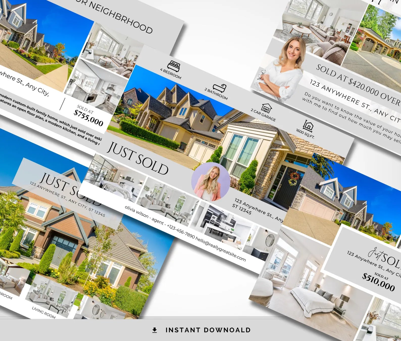 20+ Just Sold Postcards - Real Estate Mailer Templates