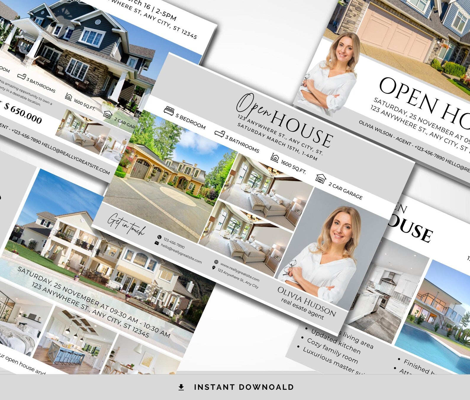 20+ Open House Postcards | Realtor Farming Postcards