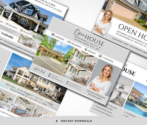 20+ Open House Postcards | Realtor Farming Postcards