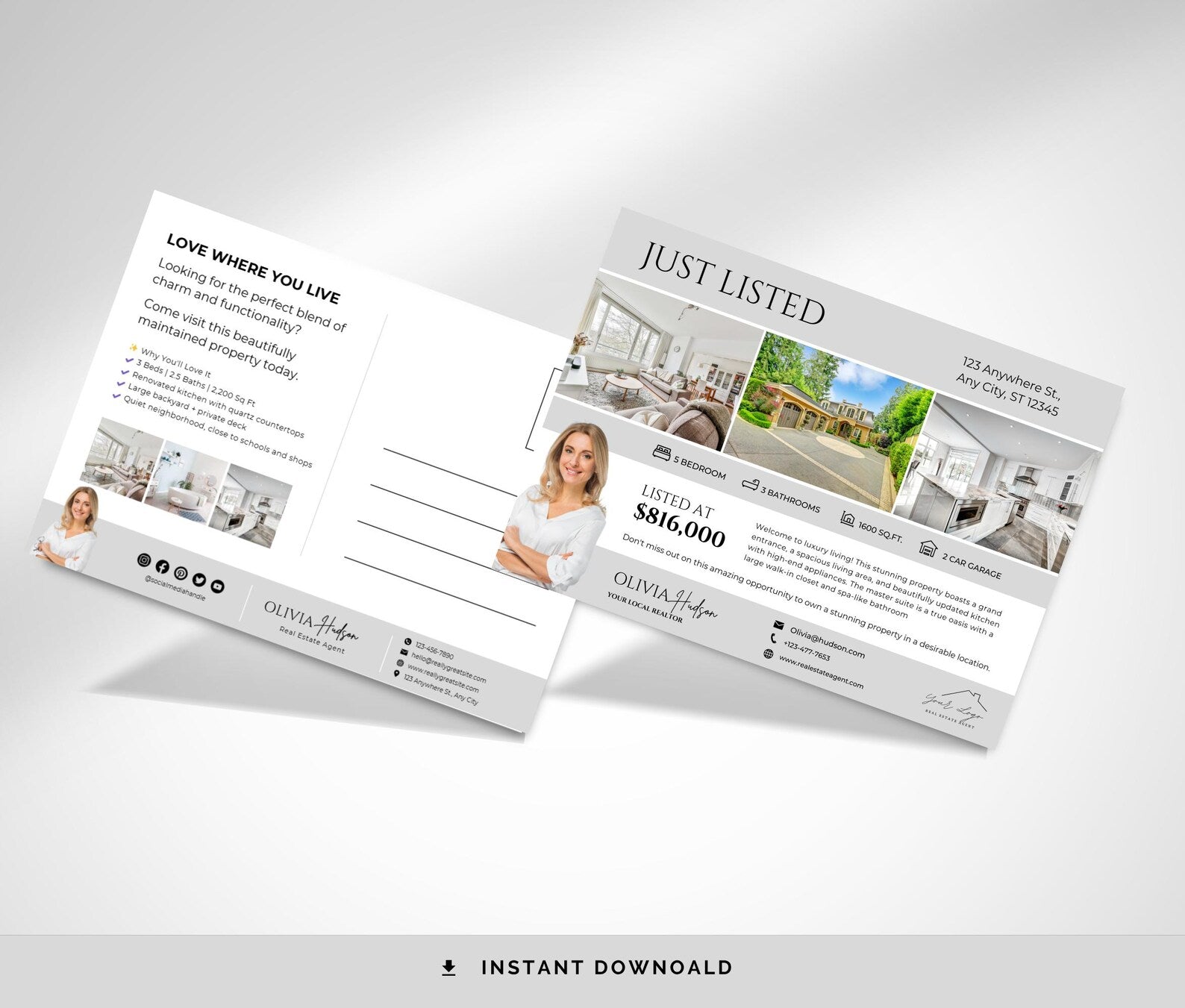 The Ultimate Just Listed Postcard Kit