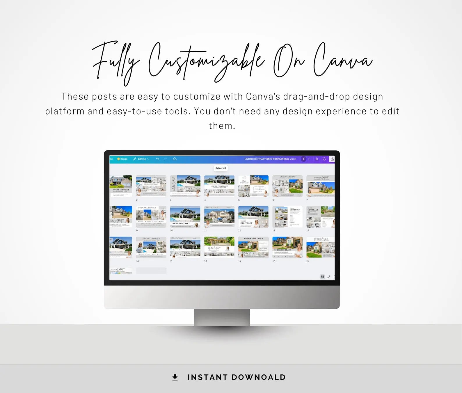 Under Contract Postcards - 20+ Realtor Farming Mailers