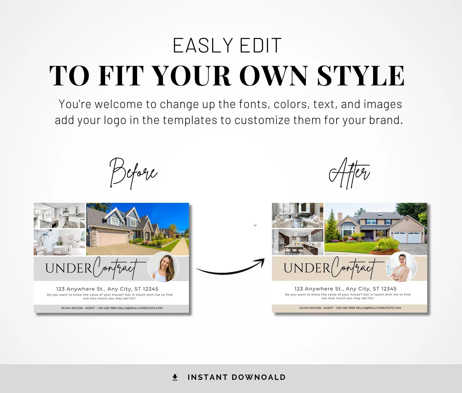 Under Contract Postcards - 20+ Realtor Farming Mailers