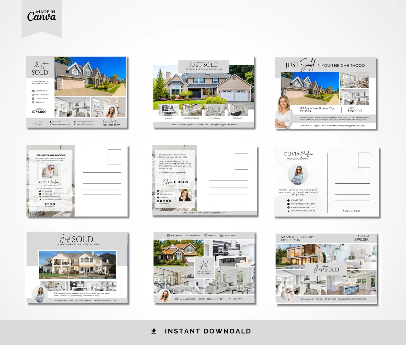 20+ Just Sold Postcards - Real Estate Mailer Templates
