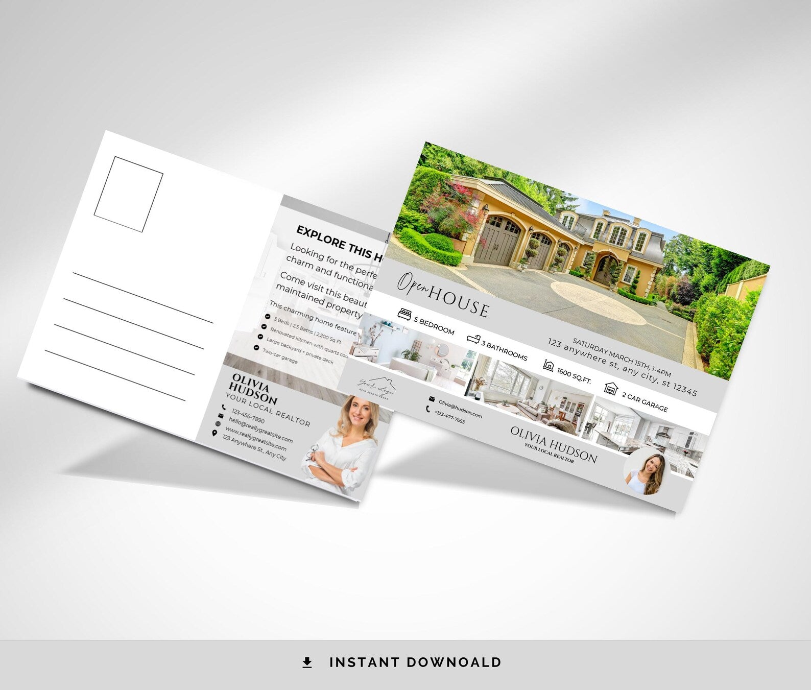 20+ Open House Postcards | Realtor Farming Postcards