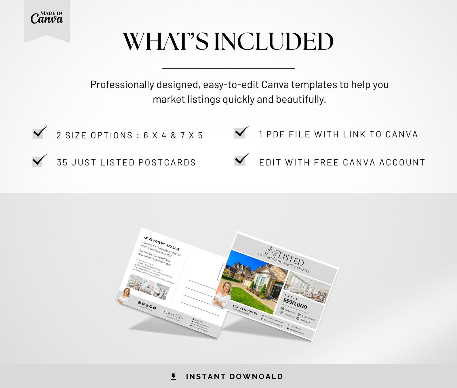 The Ultimate Just Listed Postcard Kit