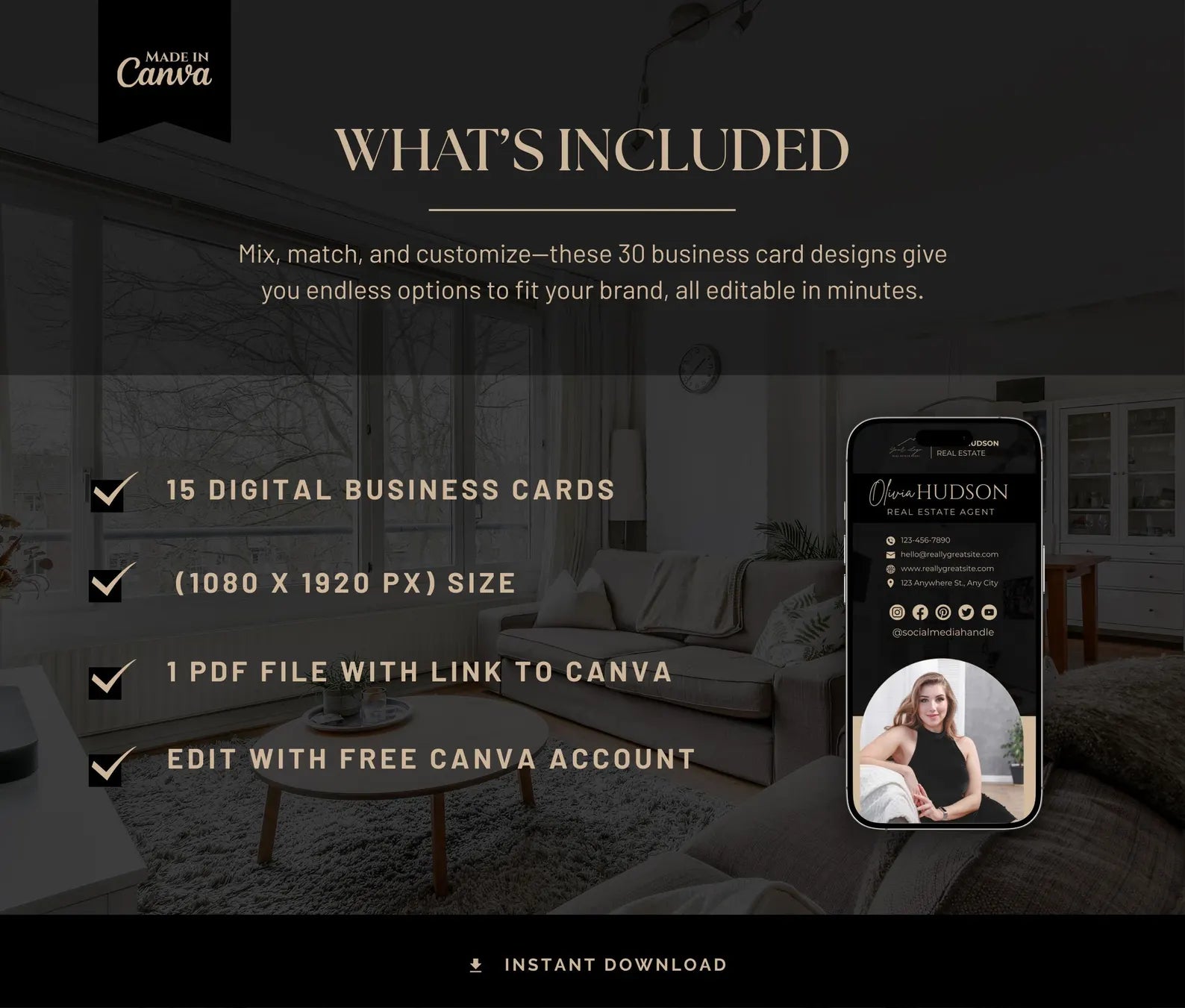 The Essential Luxury Digital Business Card Kit
