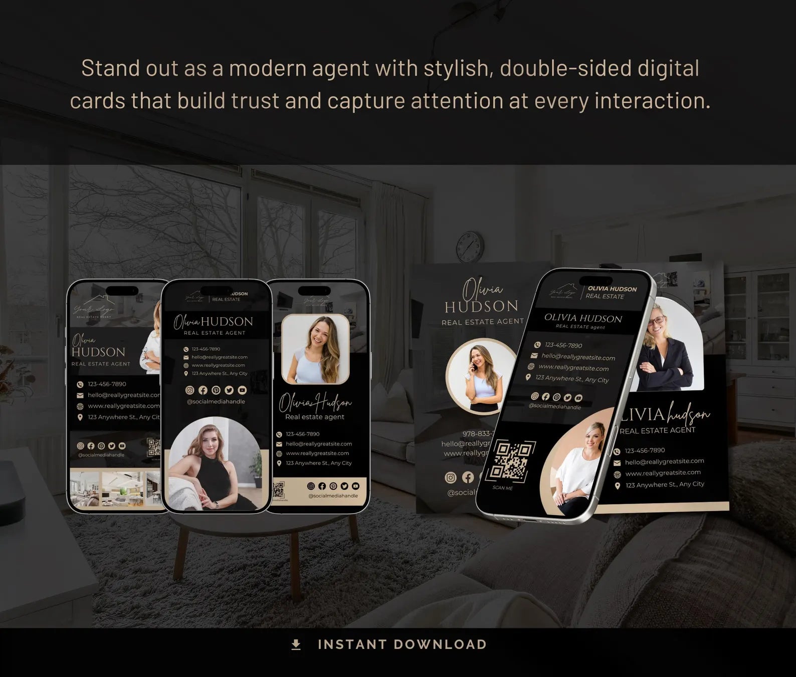The Essential Luxury Digital Business Card Kit
