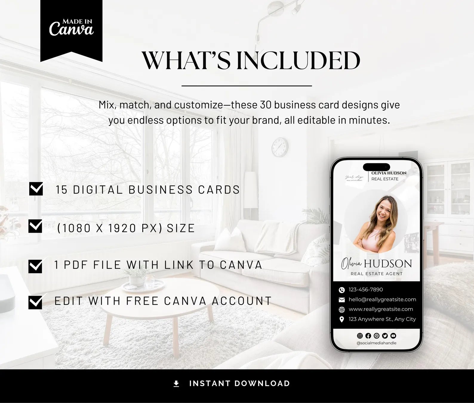 The Essential Real Estate Digital Business Card Bundle