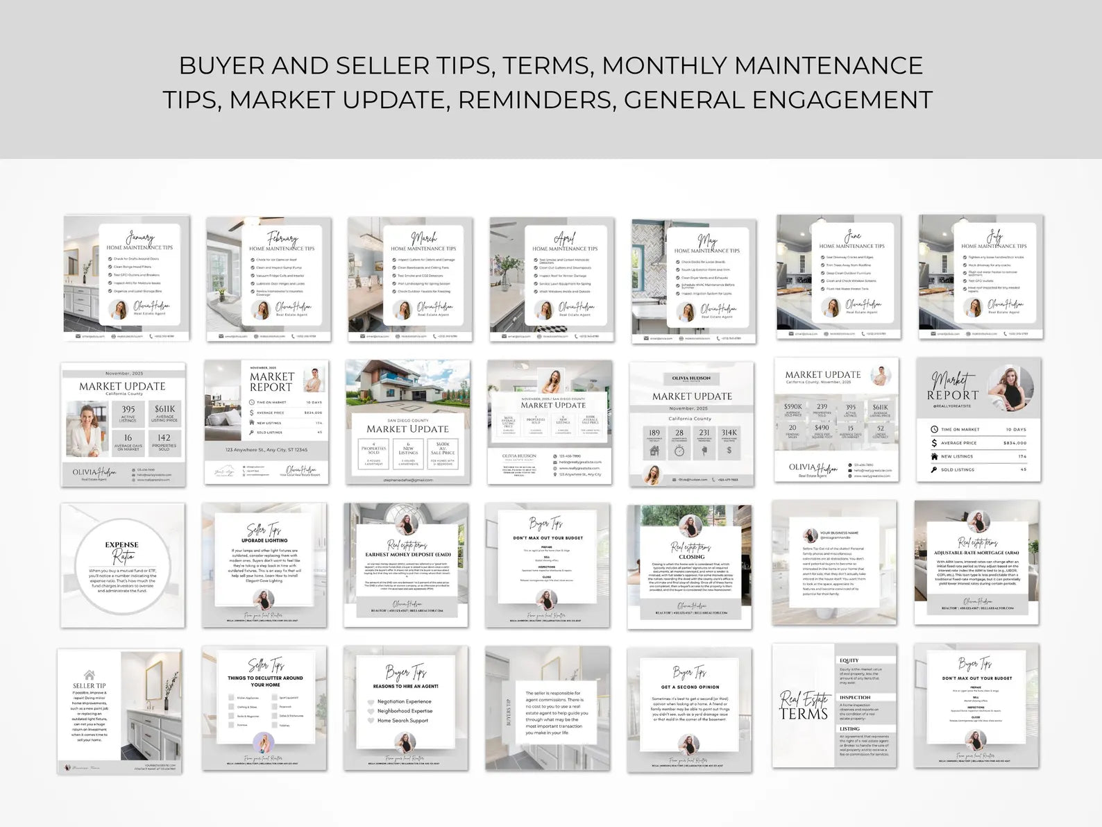 Real Estate Instagram Templates Bundle