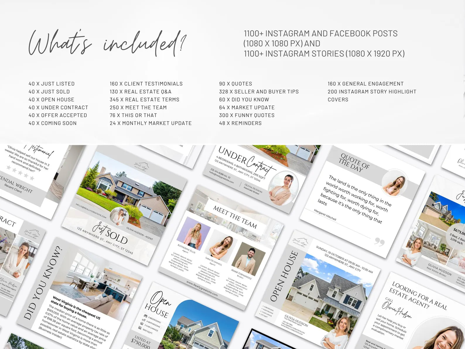 Real Estate Instagram Templates Bundle