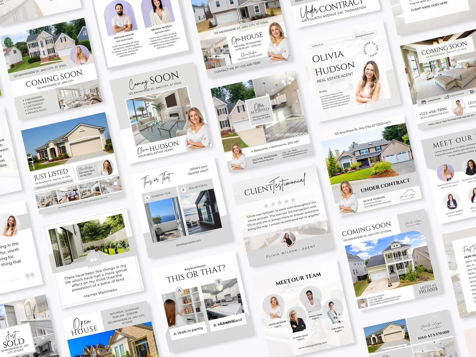 Real Estate Instagram Templates Bundle