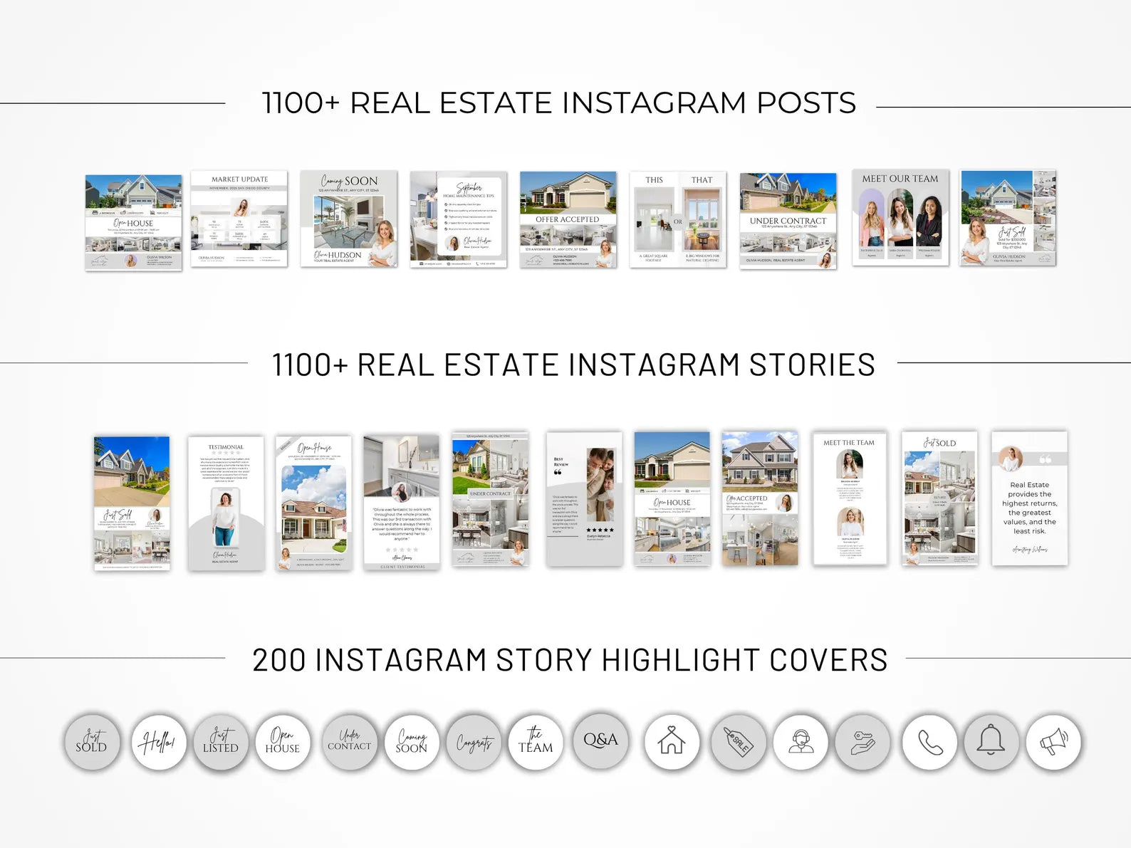 Real Estate Instagram Templates Bundle