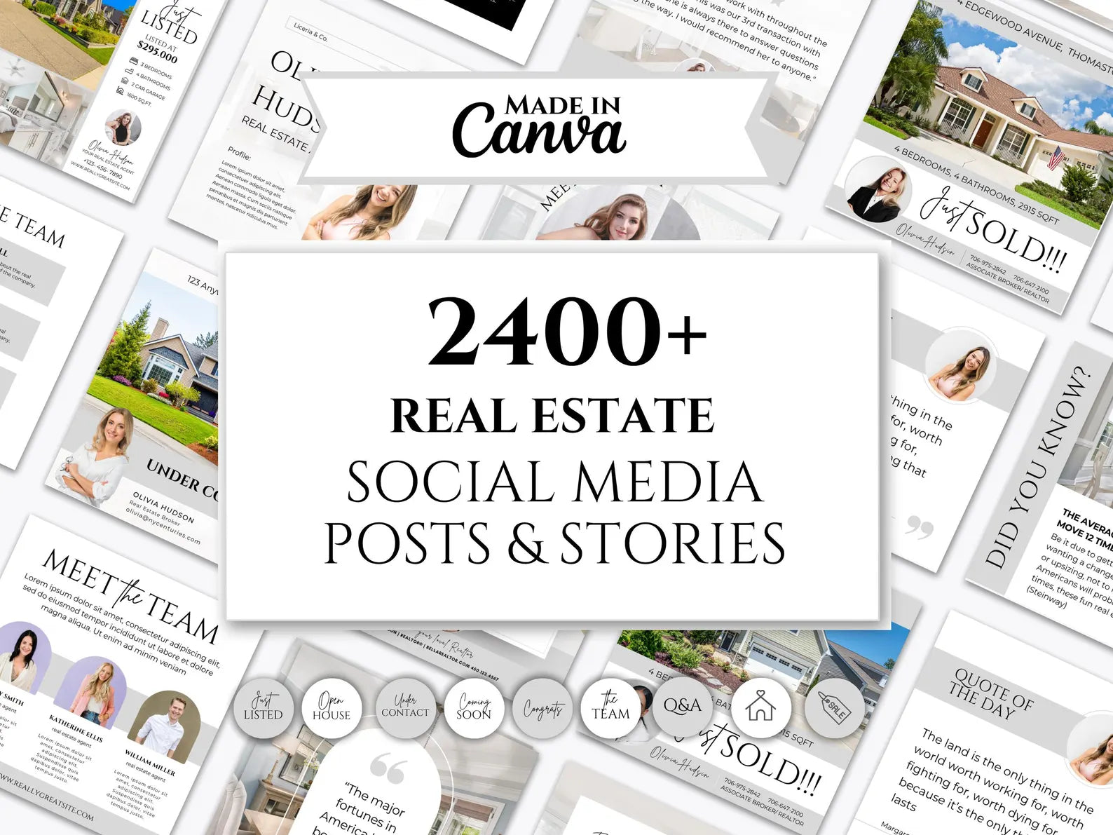 Real Estate Instagram Templates Bundle