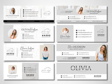 Modern Realtor Email Signature Bundle (25 Designs, 2 Sizes) Gray and White