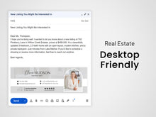 Modern Realtor Email Signature Bundle (25 Designs, 2 Sizes) Gray and White