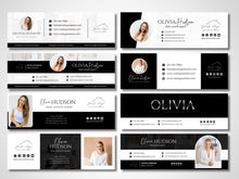 Modern Realtor Email Signature Bundle (25 Designs, 2 Sizes)