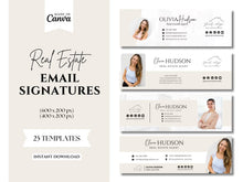 Modern Realtor Email Signature Bundle (25 Designs, 2 Sizes) Beige and White
