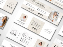 Modern Realtor Email Signature Bundle (25 Designs, 2 Sizes) Beige and White
