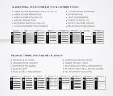 Real Estate Checklist Bundle Black and White | Buyer & Seller Templates