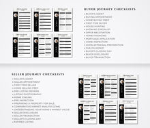 Real Estate Checklist Bundle Black and White | Buyer & Seller Templates