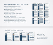 Real Estate Checklist Bundle Blue and White