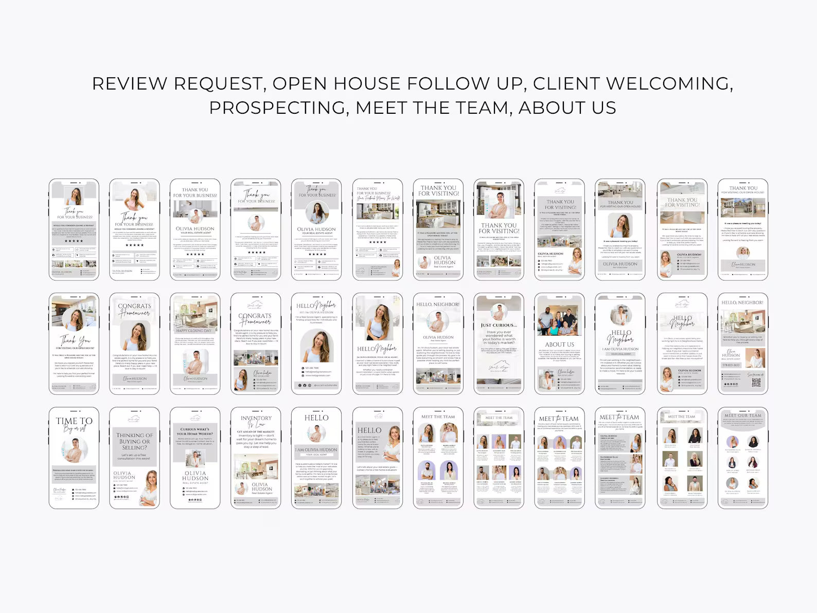 170 Real Estate Textable Cards | Realtor Text Message Marketing Template | Prospecting, Open House, Listing Updates + Digital Business Cards