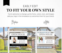 25 Open House Landscape Yard Signs + 120 Sign Riders