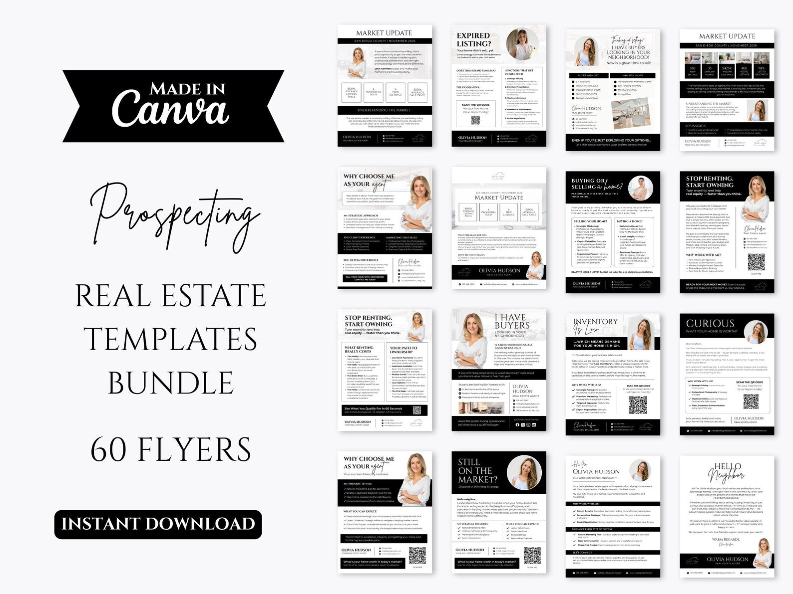 Real Estate Flyer Templates | Prospecting, Market Update, Farming