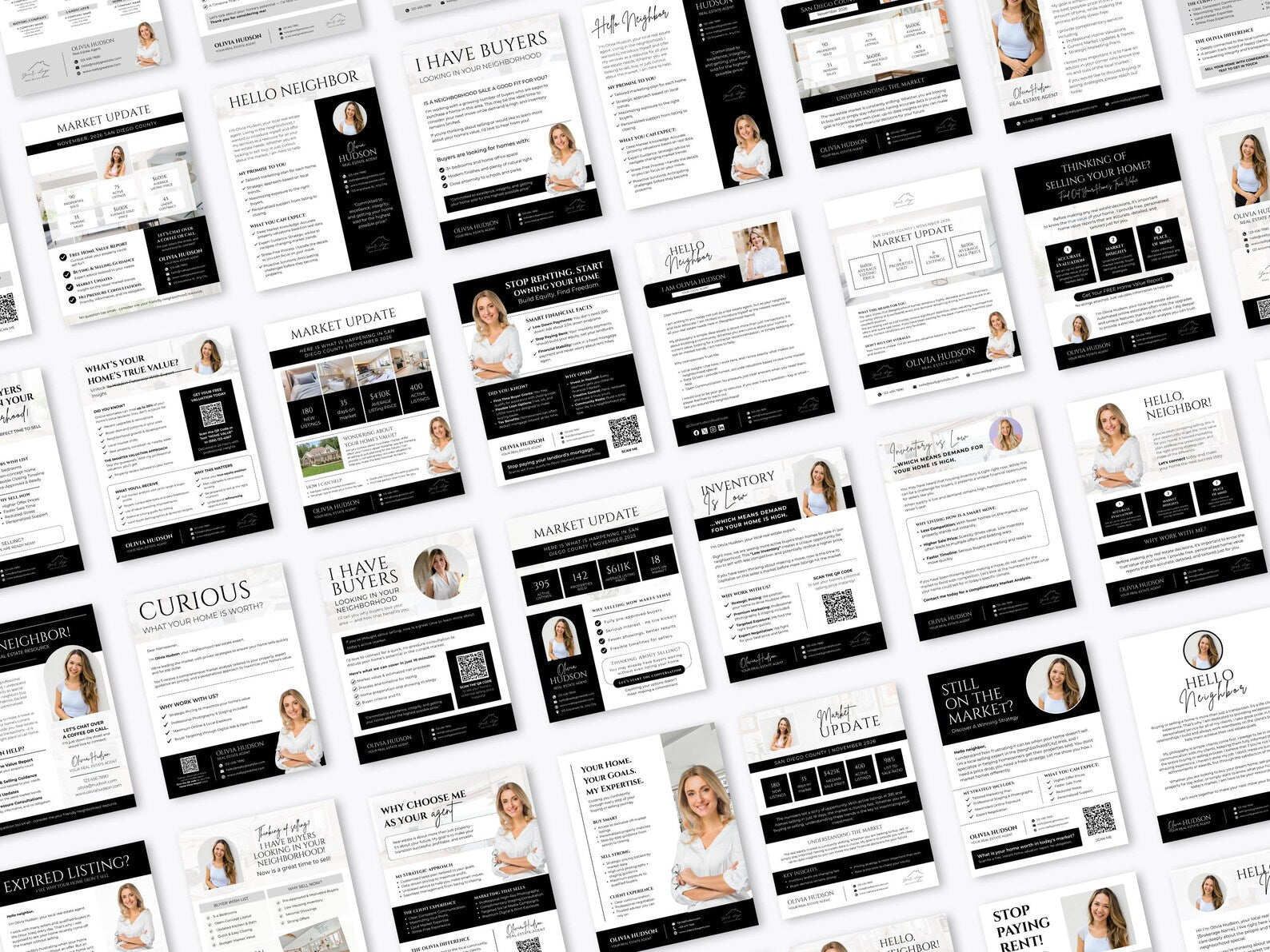 Real Estate Flyer Templates | Prospecting, Market Update, Farming