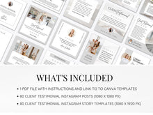 Real Estate Client Testimonial Instagram Templates Posts & Stories