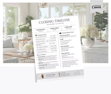 Real Estate Homebuyer Closing Timeline Flyers