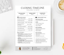 Real Estate Homebuyer Closing Timeline Flyers