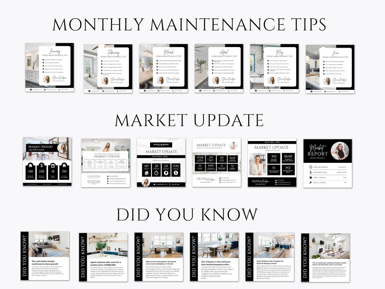 Real Estate Instagram Posts Bundle