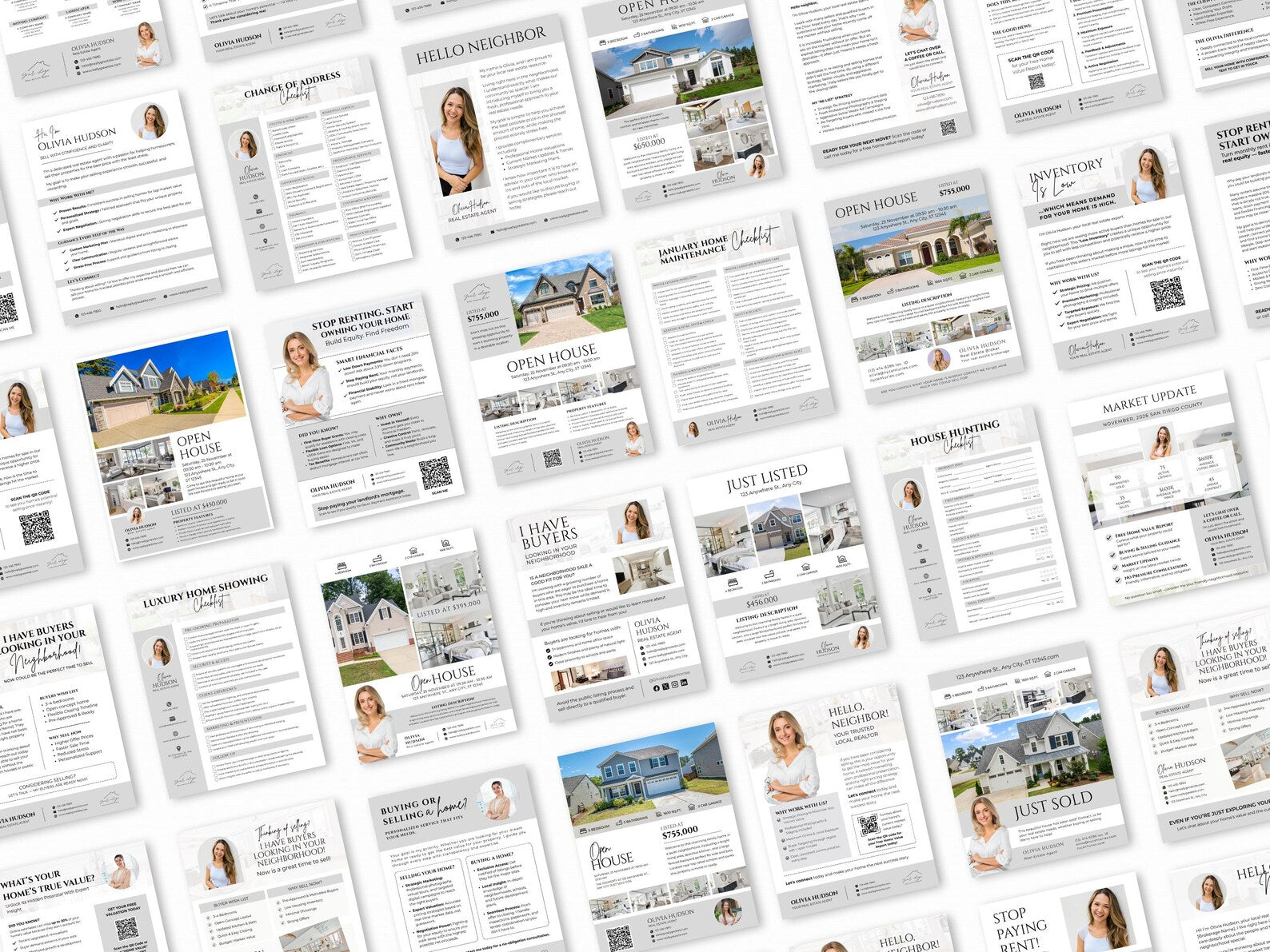 Realtor Flyer Bundle, Checklists & Client Tools | Open House, Prospecting, CMA