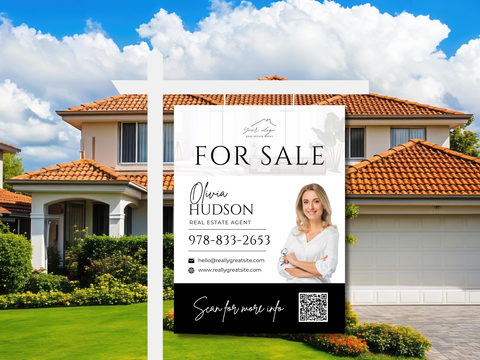 25 For Sale Real Estate Yard Signs & 120 Riders