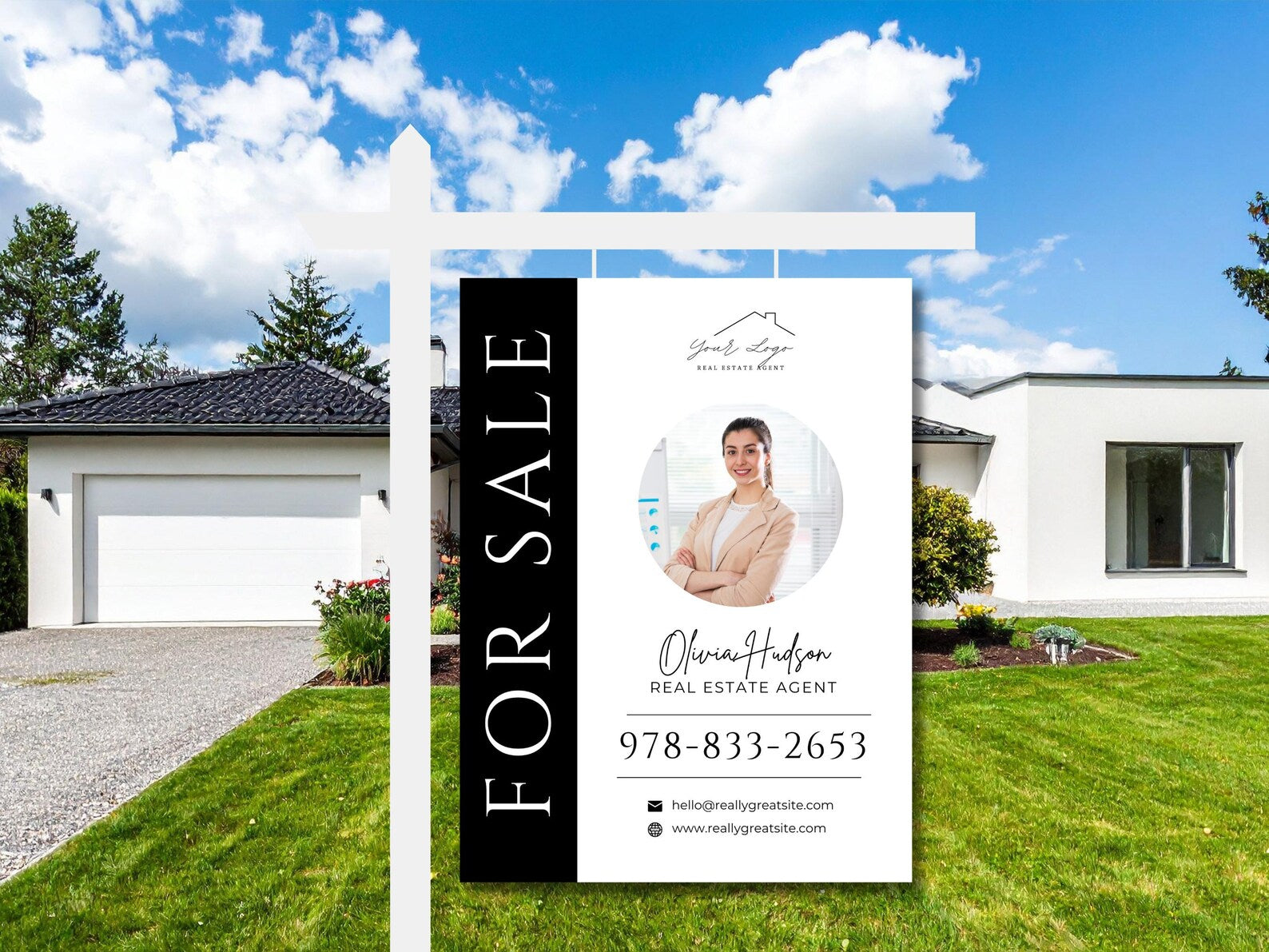 25 For Sale Real Estate Yard Signs & 120 Riders
