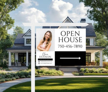 25 Open House Landscape Yard Signs + 120 Sign Riders