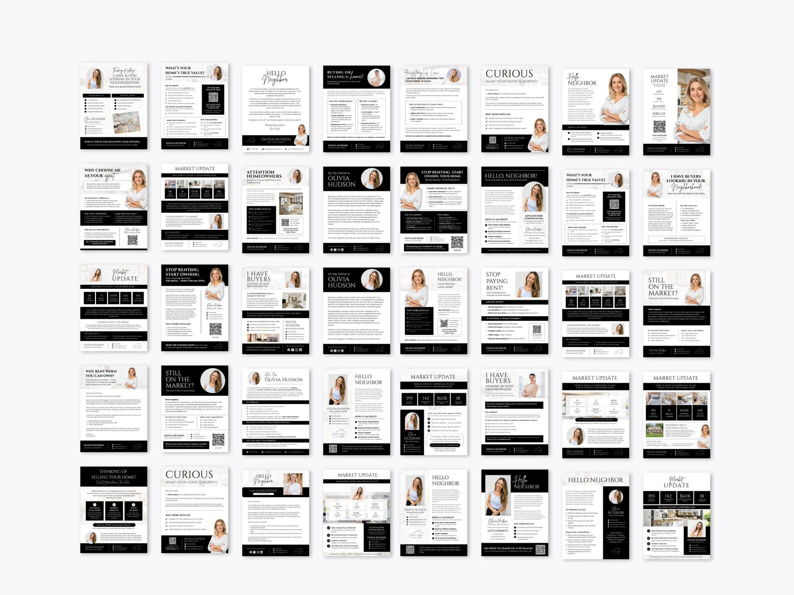 Real Estate Flyer Templates | Prospecting, Market Update, Farming
