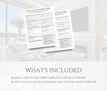 Lease Client Intake Form