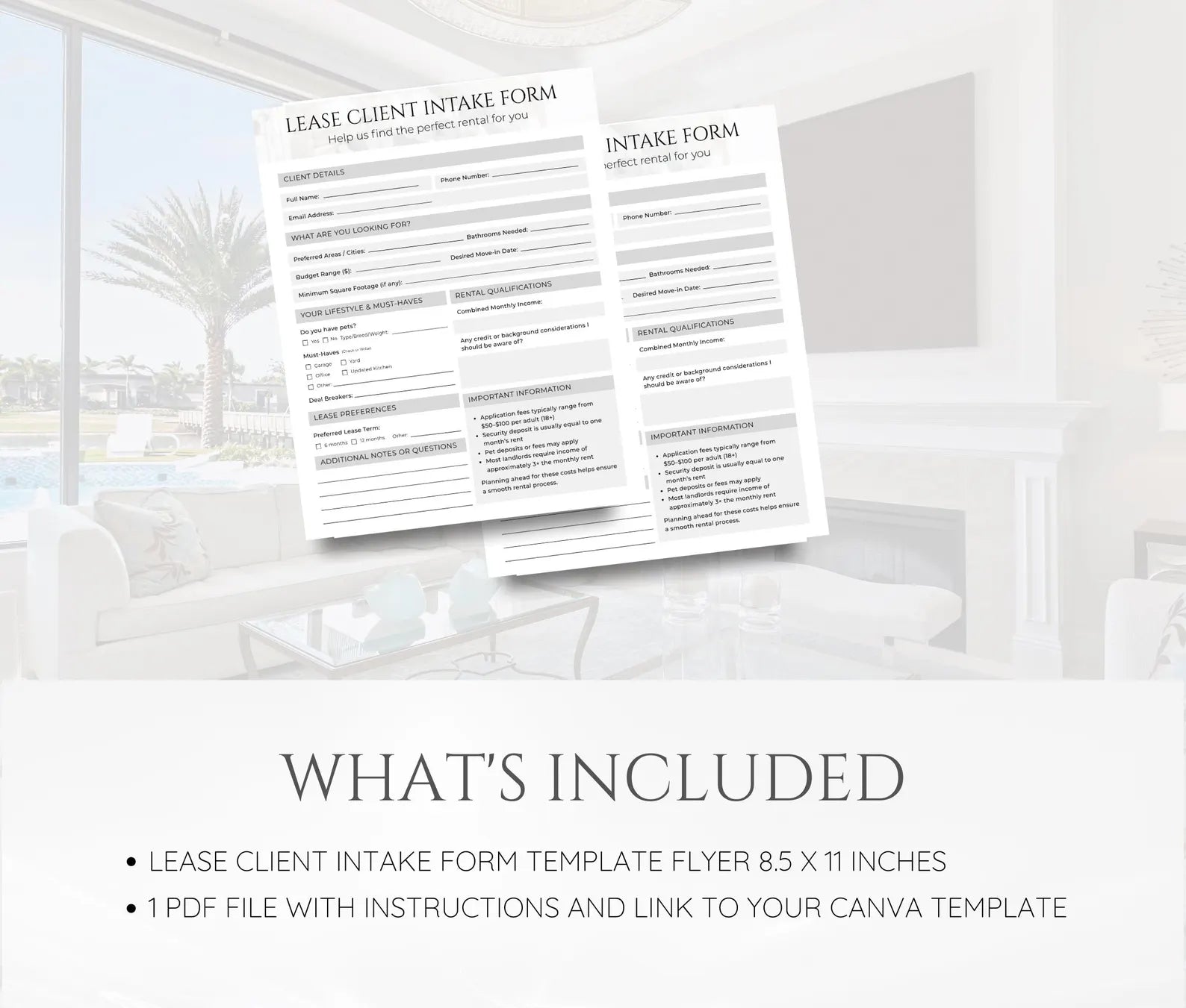 Lease Client Intake Form