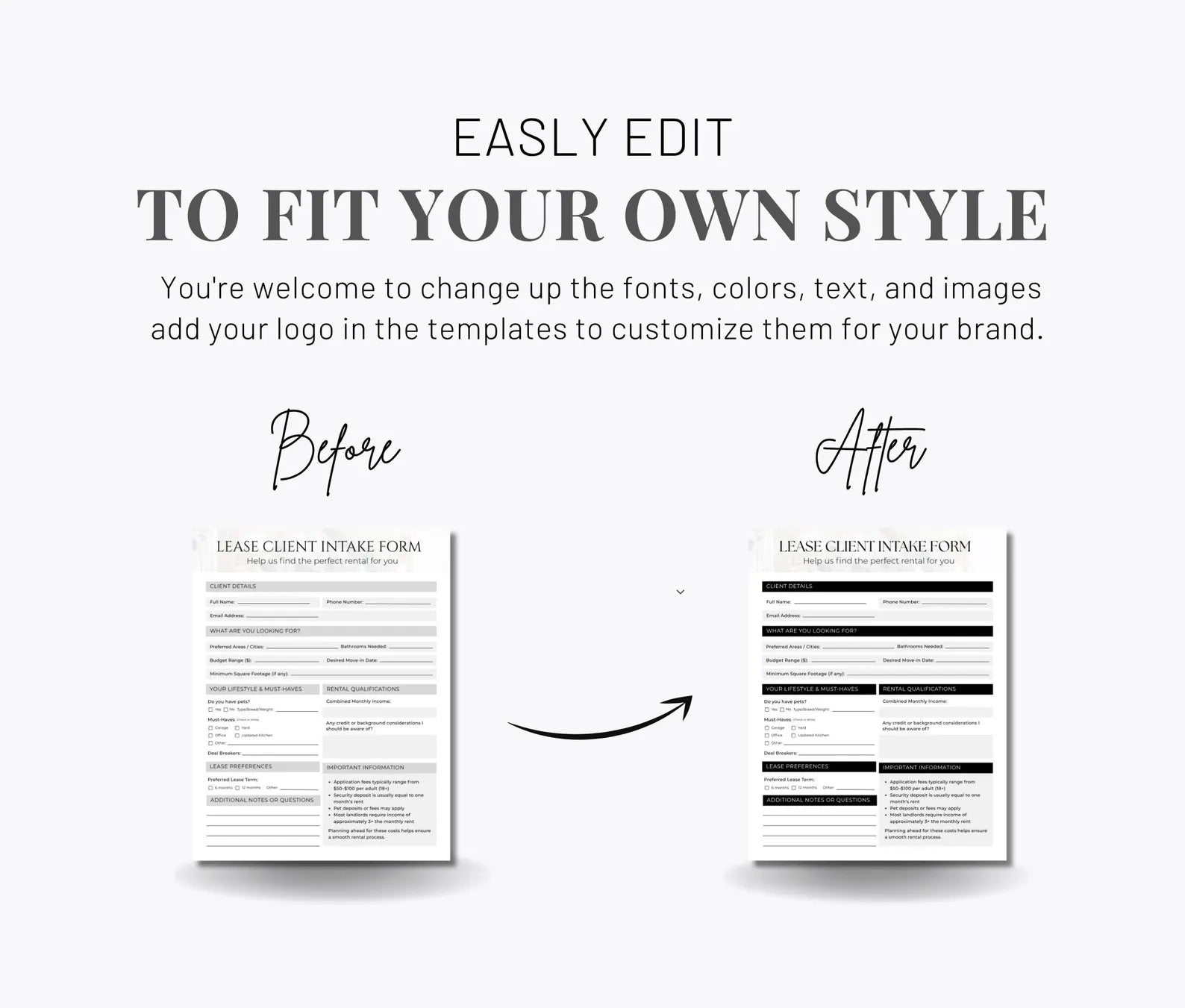 Lease Client Intake Form