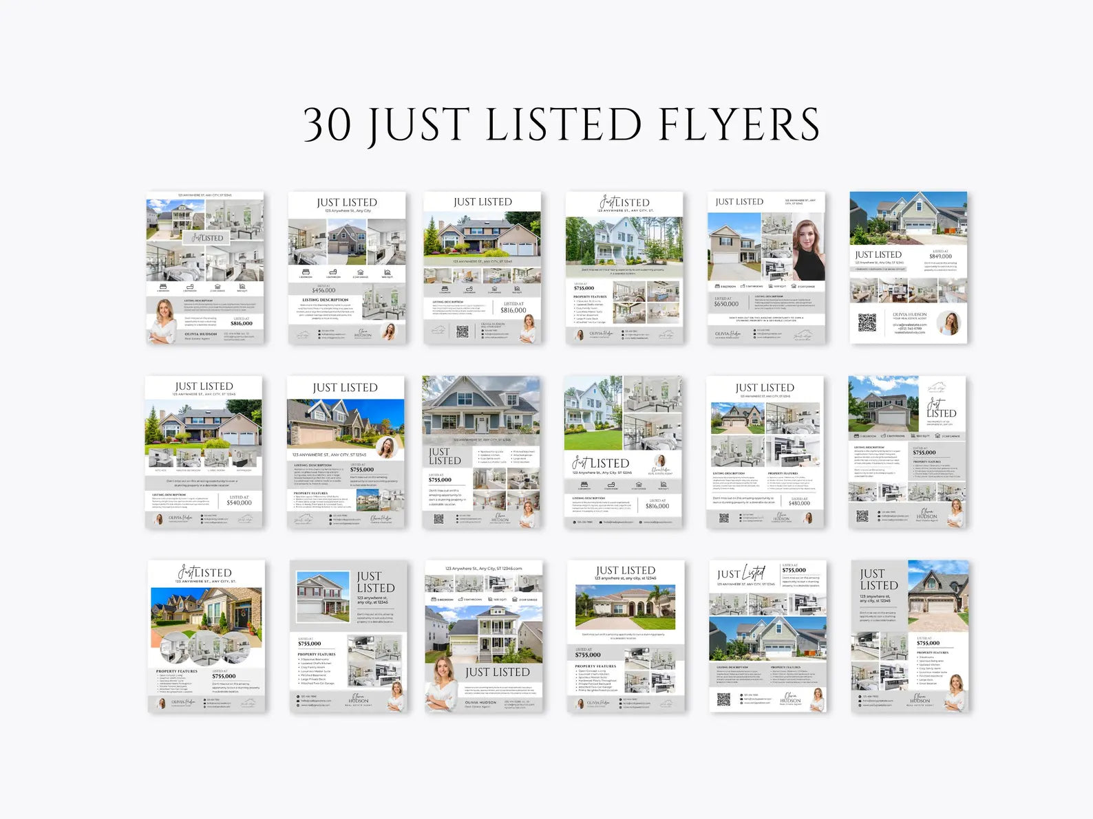 Realtor Flyer Bundle, Prospecting Letters, Open House Flyers, Client Forms